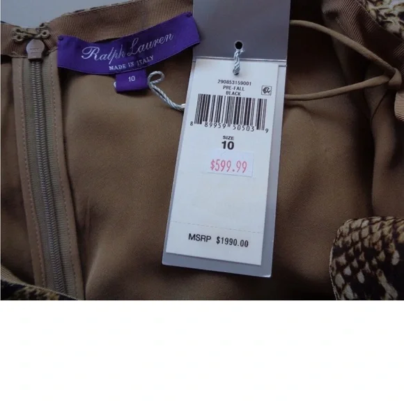 Ralph Lauren The purple Label Saunders Python Print Palazzo Pants - Picture 11 of 13